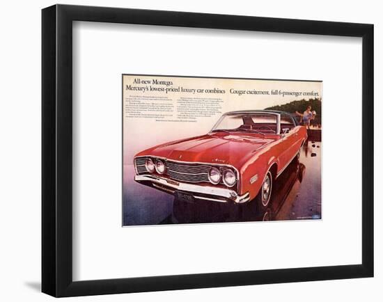 1968 Mercury - Cougar Montego-null-Framed Art Print