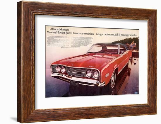 1968 Mercury - Cougar Montego-null-Framed Art Print