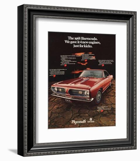 1968 Plymouth Barracuda-null-Framed Art Print