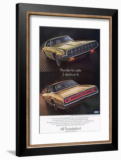1968 Thunderbird 2 Doors or 4-null-Framed Art Print
