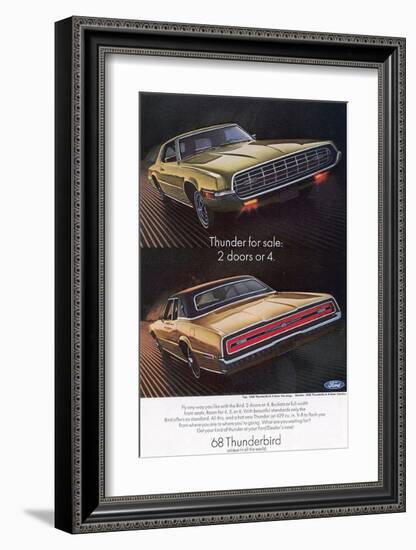 1968 Thunderbird 2 Doors or 4-null-Framed Art Print