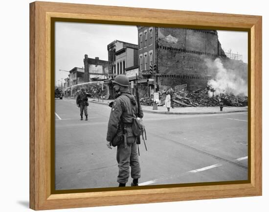 1968 Washington D.C. Riot Aftermath-Warren K^ Leffler-Framed Stretched Canvas