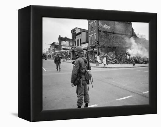 1968 Washington D.C. Riot Aftermath-Warren K^ Leffler-Framed Stretched Canvas