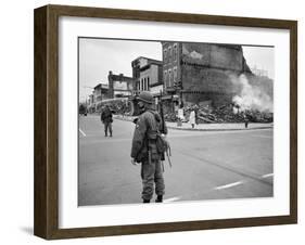 1968 Washington D.C. Riot Aftermath-Warren K. Leffler-Framed Photo