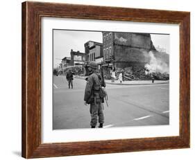1968 Washington D.C. Riot Aftermath-Warren K. Leffler-Framed Photo