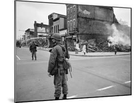 1968 Washington D.C. Riot Aftermath-Warren K. Leffler-Mounted Photo