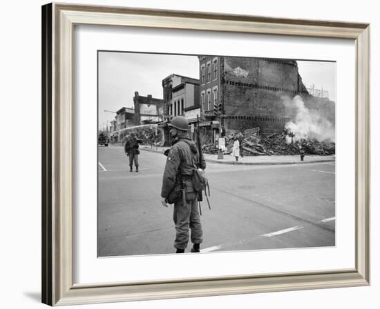 1968 Washington D.C. Riot Aftermath-Warren K. Leffler-Framed Photo