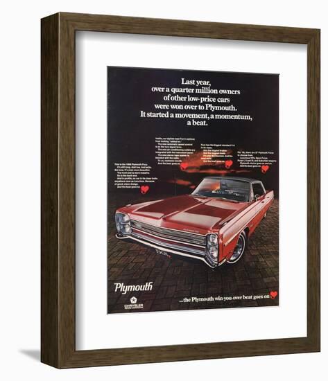 1968Plymouth Fury-Beat Goes On-null-Framed Art Print