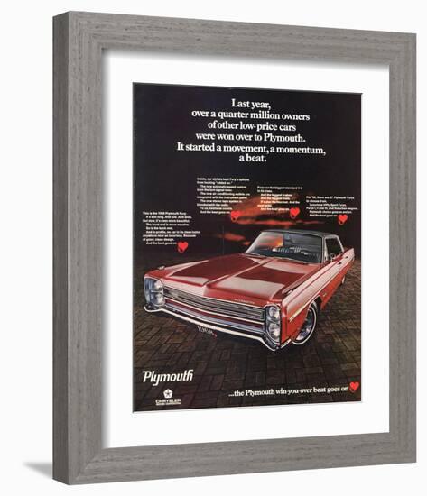 1968Plymouth Fury-Beat Goes On-null-Framed Art Print