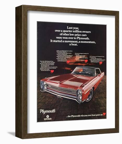 1968Plymouth Fury-Beat Goes On-null-Framed Art Print