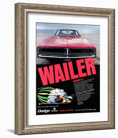 1969 Dodge Charger Rt Wailer-null-Framed Art Print