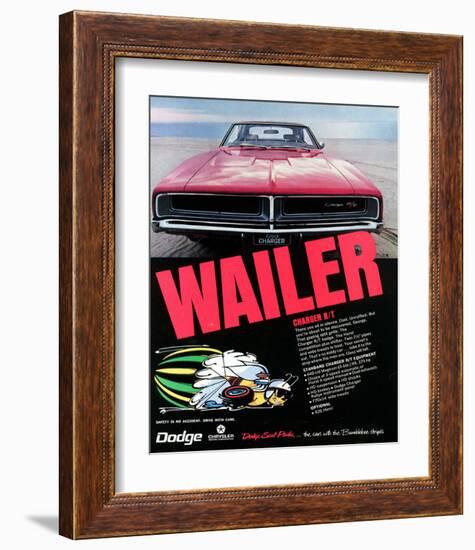 1969 Dodge Charger Rt Wailer-null-Framed Art Print