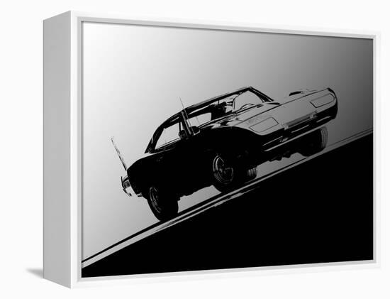 1969 Dodge Daytona-Clive Branson-Framed Stretched Canvas