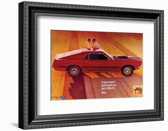 1969 Ford Mustang Mach 1-null-Framed Art Print