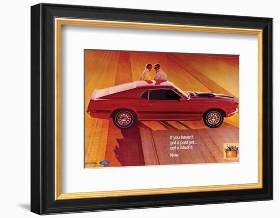 1969 Ford Mustang Mach 1-null-Framed Art Print