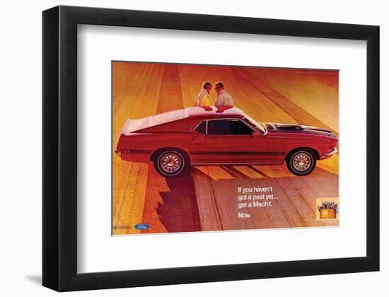 1969 Ford Mustang Mach 1-null-Framed Art Print