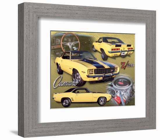 1969 Z28 Camaro-null-Framed Premium Giclee Print