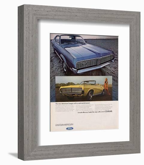 1969Mercury-Continental Accent-null-Framed Premium Giclee Print