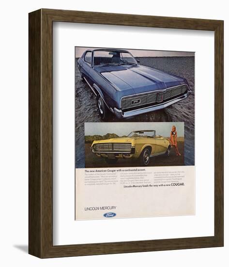 1969Mercury-Continental Accent-null-Framed Premium Giclee Print