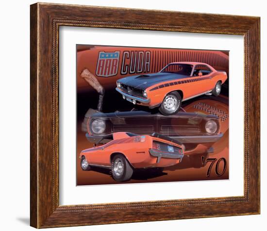 1970 AAR Cuda-null-Framed Art Print