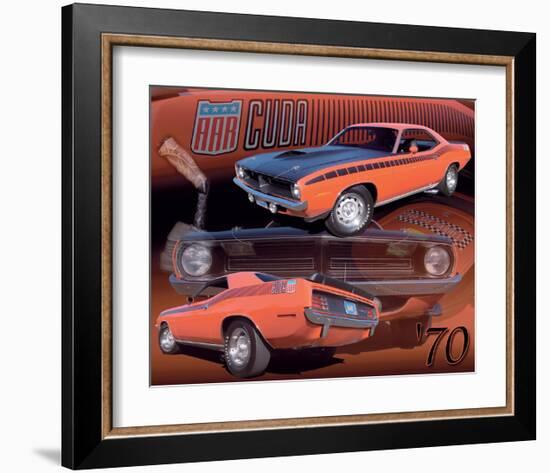 1970 AAR Cuda-null-Framed Art Print