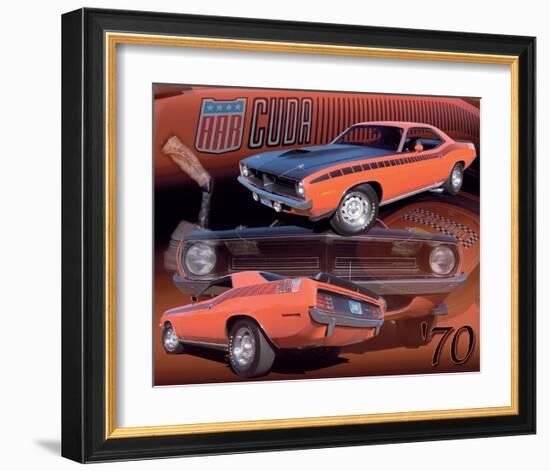 1970 AAR Cuda-null-Framed Art Print