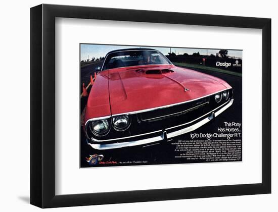 1970 Dodge Challenger Thispony-null-Framed Art Print