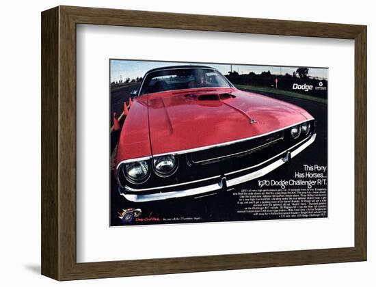 1970 Dodge Challenger Thispony-null-Framed Art Print