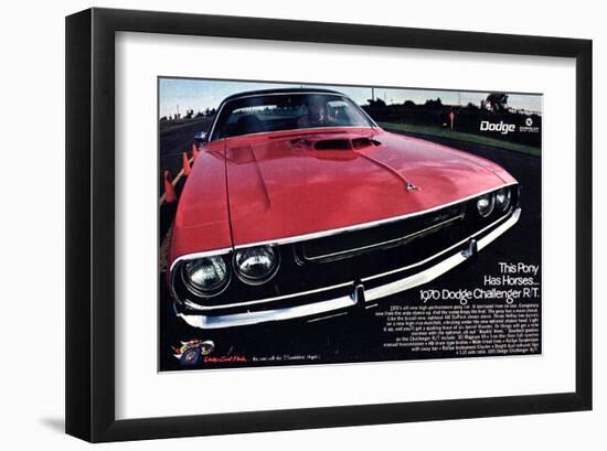 1970 Dodge Challenger Thispony-null-Framed Art Print