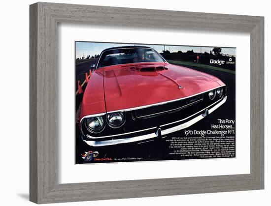 1970 Dodge Challenger Thispony-null-Framed Art Print