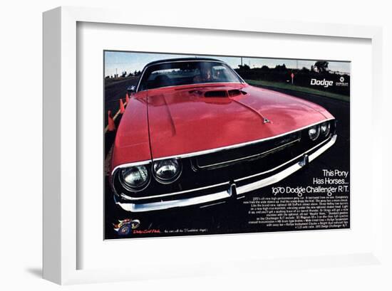 1970 Dodge Challenger Thispony-null-Framed Art Print