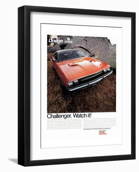 1970 Dodge Challenger-Watch It!-null-Framed Art Print