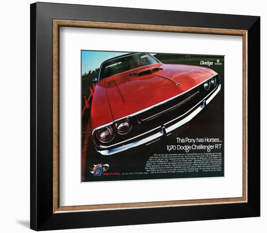 1970 Dodge Charger Rt Red-null-Framed Art Print