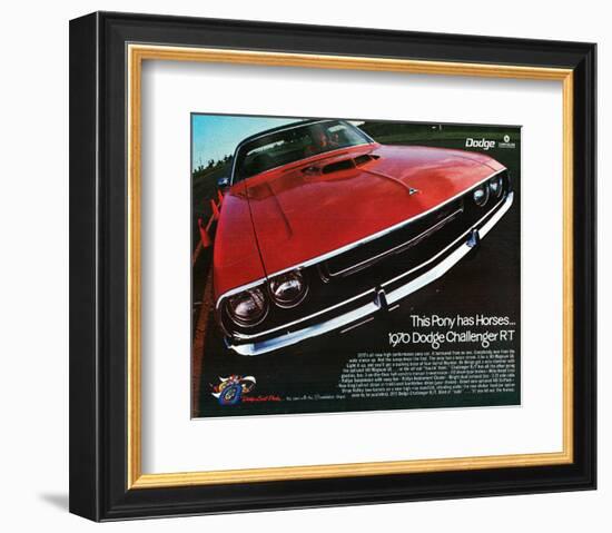 1970 Dodge Charger Rt Red-null-Framed Art Print