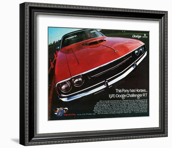 1970 Dodge Charger Rt Red-null-Framed Art Print