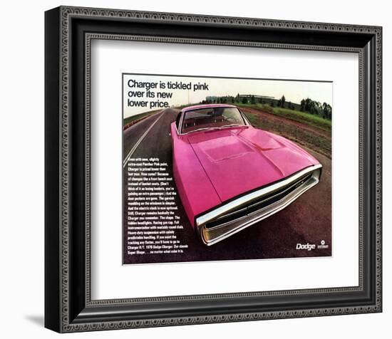 1970 Dodge Charger TickledPink-null-Framed Premium Giclee Print