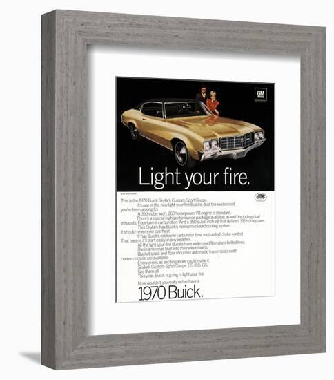 1970 GM Buick Light Your Fire-null-Framed Art Print