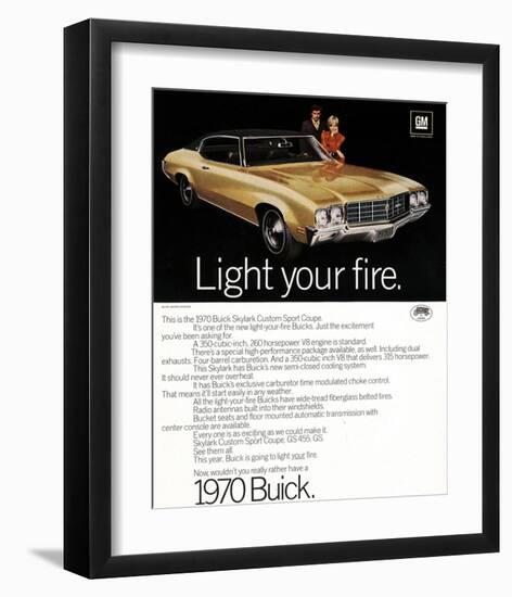 1970 GM Buick Light Your Fire-null-Framed Art Print