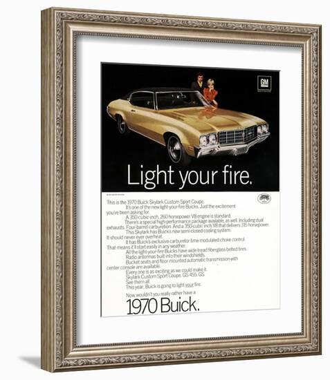 1970 GM Buick Light Your Fire-null-Framed Art Print