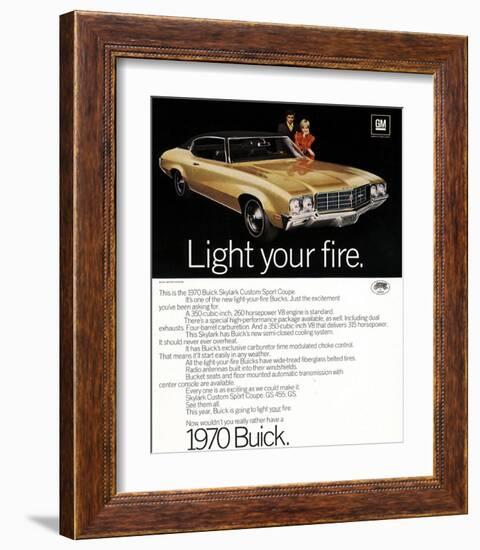 1970 GM Buick Light Your Fire-null-Framed Art Print