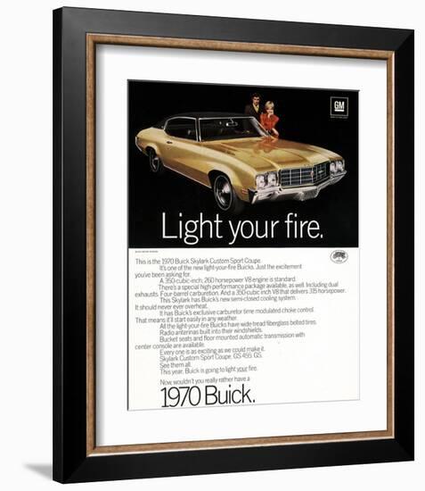 1970 GM Buick Light Your Fire-null-Framed Art Print