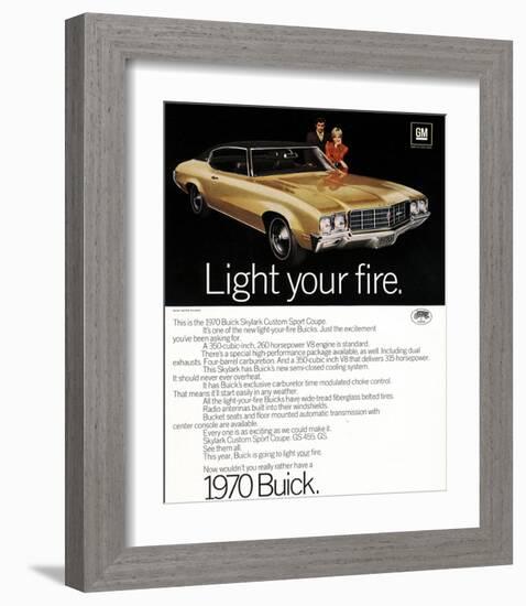 1970 GM Buick Light Your Fire-null-Framed Art Print