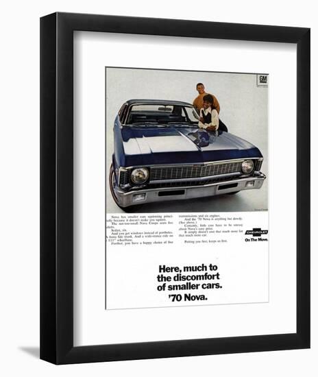 1970 GM Chevrolet Nova-null-Framed Art Print