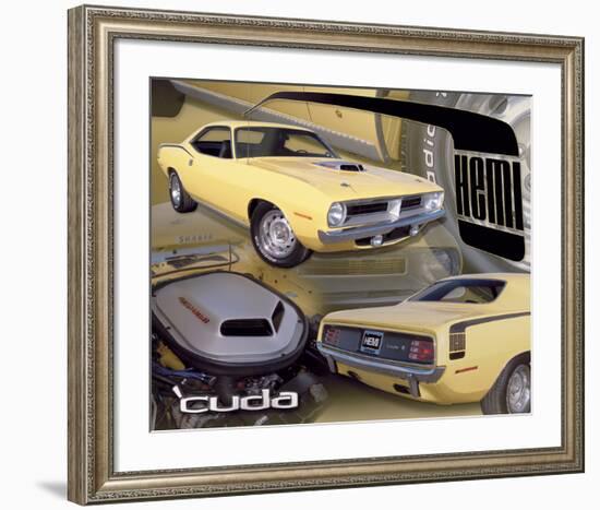 1970 Hemi Cuda-null-Framed Premium Giclee Print