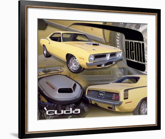 1970 Hemi Cuda-null-Framed Premium Giclee Print