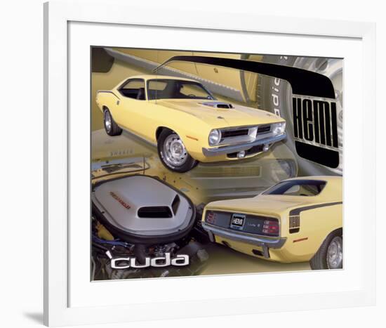 1970 Hemi Cuda-null-Framed Premium Giclee Print