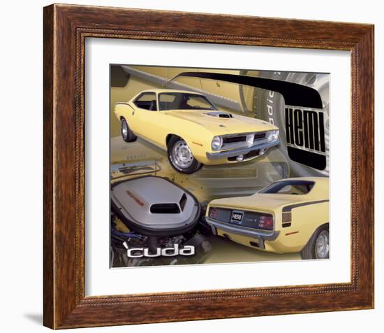 1970 Hemi Cuda-null-Framed Art Print