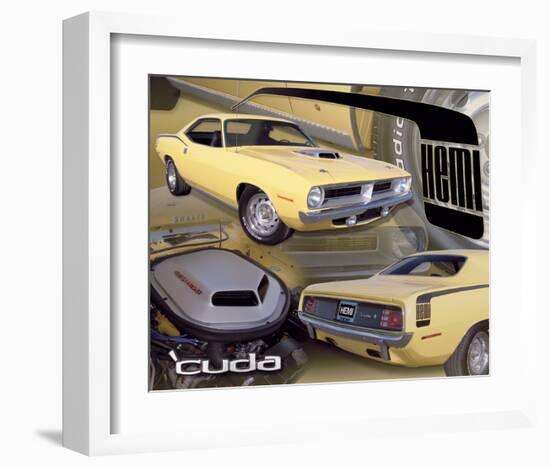 1970 Hemi Cuda-null-Framed Art Print