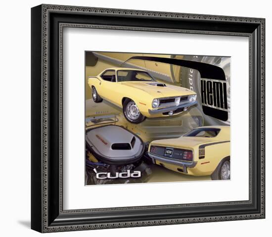 1970 Hemi Cuda-null-Framed Art Print