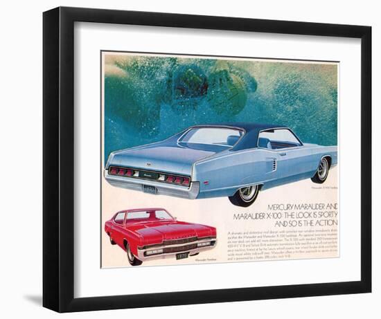 1970 Mercury - Marauder X-100-null-Framed Art Print